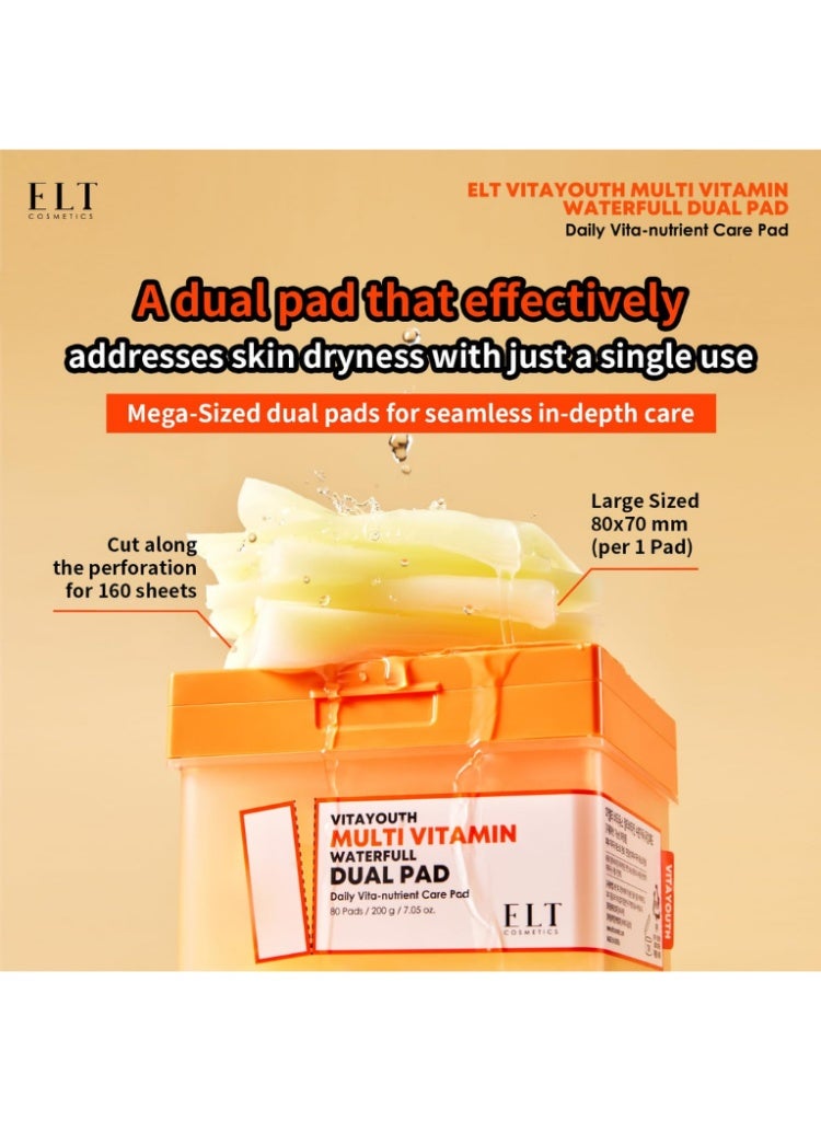 اي ال تي ELT Multi Vitamin Toner Pads – مناديل تونر متعددة الفيتامينات مزدوجة الجوانب لتفتيح وترطيب البشرة - Image 4